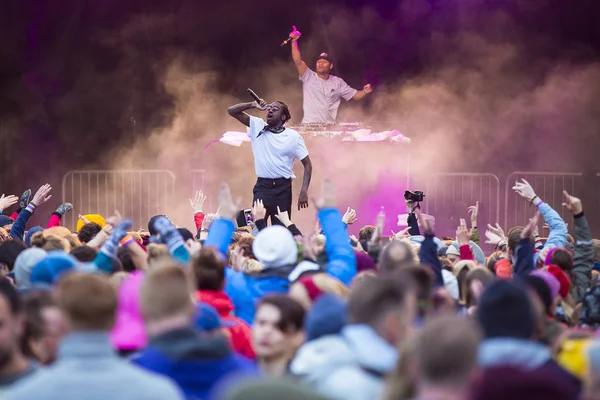 Traena Norwegen Juli 2017 Konzert Der Norwegischen Rap Hiphop Band — Stockfoto