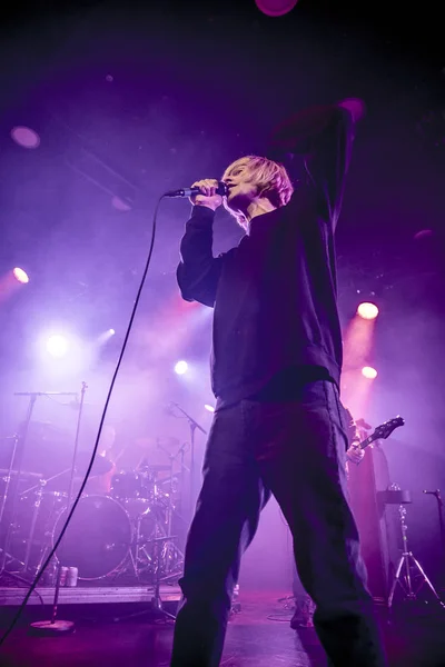 Ámsterdam Países Bajos Febrero 2018 Concierto Banda Británica Rock Charlatans —  Fotos de Stock