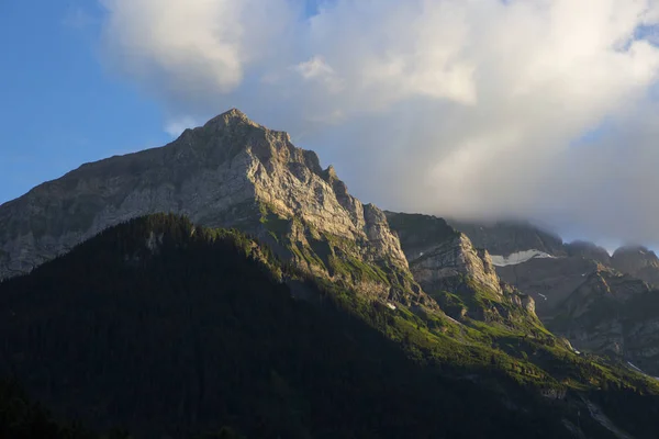 Alpesi Táj Nyáron Alpok Mountain Massif Cantons Vaud Valais Svájci — Stock Fotó