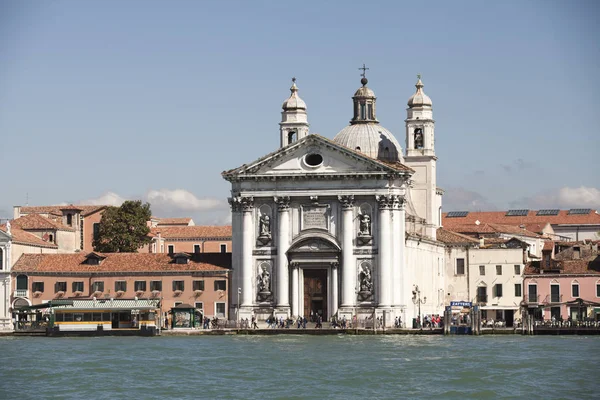 Venecia Italia Abril 2016 Vista Sobre Laguna Venecia Con Iglesia — Foto de Stock