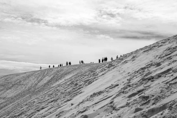 Vista Dune Pilat Pyla Più Grande Duna Sabbia Europa Aquitania — Foto Stock
