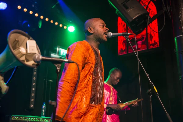 Amsterdam Holandia Lutego 2016 Koncert Afrykańskiego Zespołu Mali Bko Quintet — Zdjęcie stockowe