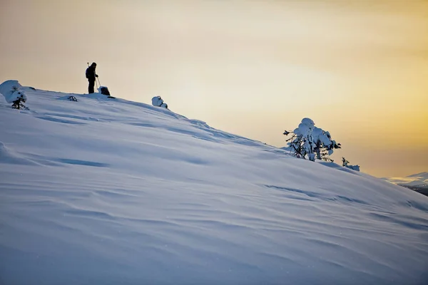 Winter Finnish Snowy Lanscape — Stock Photo, Image