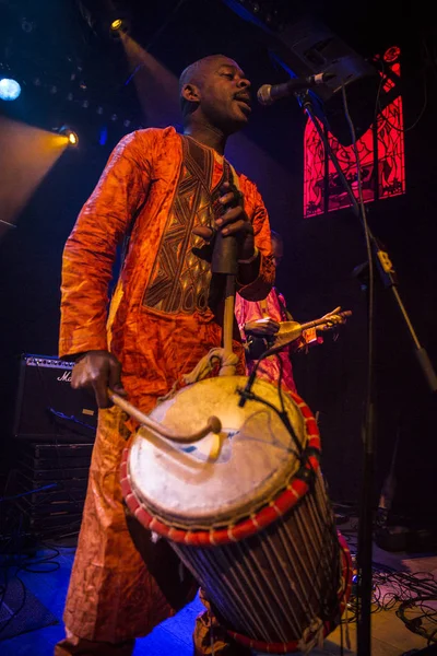 Amsterdam Países Bajos Febrero 2016 Concierto Banda Africana Mali Bko — Foto de Stock