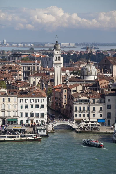 Venice Italy April 2016 Aerial View Venetian Lagoon Old Town — Stock Photo, Image