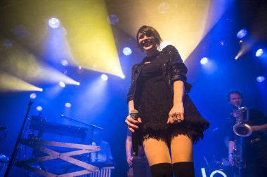 Amsterdam, Hollanda 16 Mart 2016: Fransız Kervan Sarayı konseri melkweg