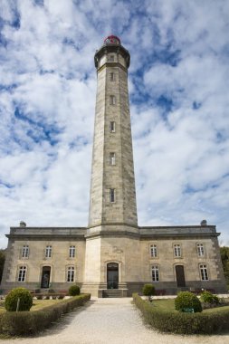 1854 Grand Phare des Baleines deniz feneri, Ile de Re, Fransa.