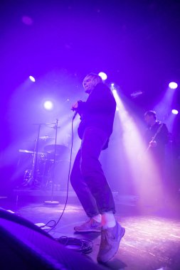 Amsterdam, Hollanda - 17 Şubat 2018 - İngiliz rock grubu The Charlatans'ın Paradiso Noord -De Tolhuistuin konseri