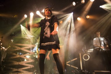 Amsterdam, Hollanda 16 Mart 2016: Fransız Kervan Sarayı konseri melkweg