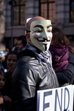 Amsterdam, Hollanda, 15.0 Amsterdam işgal - 15 Ekim 2011 - küresel protestolar ve gelir eşitsizliği ve kurumsal açgözlülük karşı gösteri