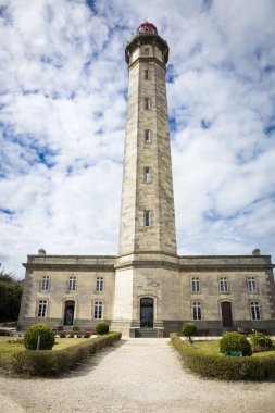 1854 Grand Phare des Baleines deniz feneri, Ile de Re, Fransa.