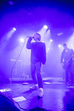 Amsterdam, Hollanda - 17 Şubat 2018 - İngiliz rock grubu The Charlatans'ın Paradiso Noord -De Tolhuistuin konseri