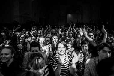 Amsterdam, Hollanda 18 Mart 2016: Rock grubu 77 Bombay Street'in paradiso konseri