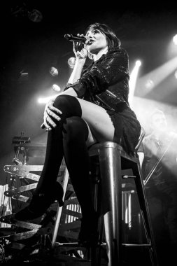 Amsterdam, Hollanda 16 Mart 2016: Fransız Kervan Sarayı konseri melkweg