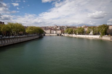 Eski şehrin Panoraması Lyon