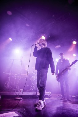 Amsterdam, Hollanda - 17 Şubat 2018 - İngiliz rock grubu The Charlatans'ın Paradiso Noord -De Tolhuistuin konseri