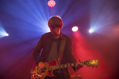 Amsterdam, Hollanda - 17 Şubat 2018 - İngiliz rock grubu The Charlatans'ın Paradiso Noord -De Tolhuistuin konseri