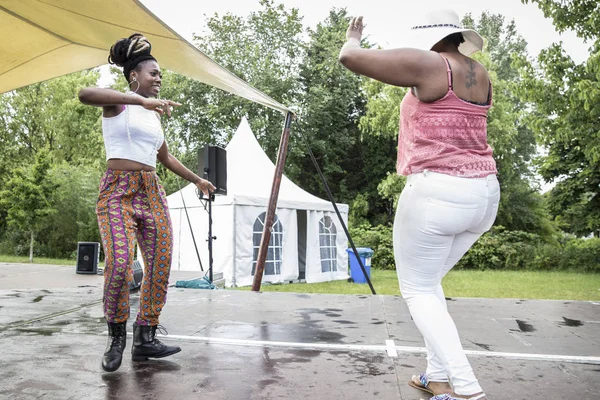 Amsterdam Países Bajos Julio 2015 Taller Danza Africana Durante Amsterdam —  Fotos de Stock