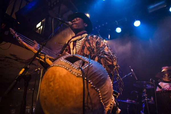 Amsterdam Países Bajos Febrero 2016 Concierto Banda Africana Mali Bko — Foto de Stock