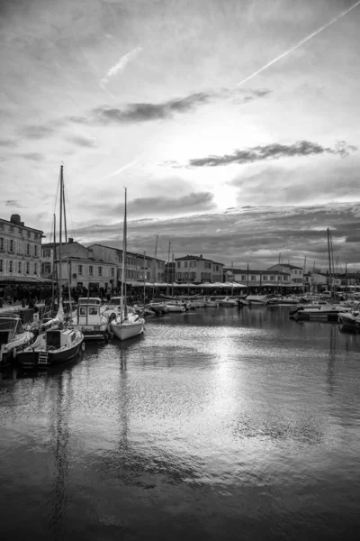 Hafen Von Saint Martin Ile Frankreich — Stockfoto