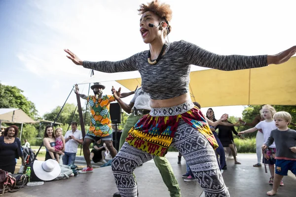 Amsterdam Países Bajos Julio 2015 Taller Danza Africana Durante Amsterdam —  Fotos de Stock