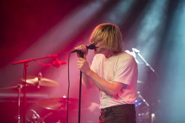 Ámsterdam Países Bajos Febrero 2018 Concierto Banda Británica Rock Charlatans — Foto de Stock