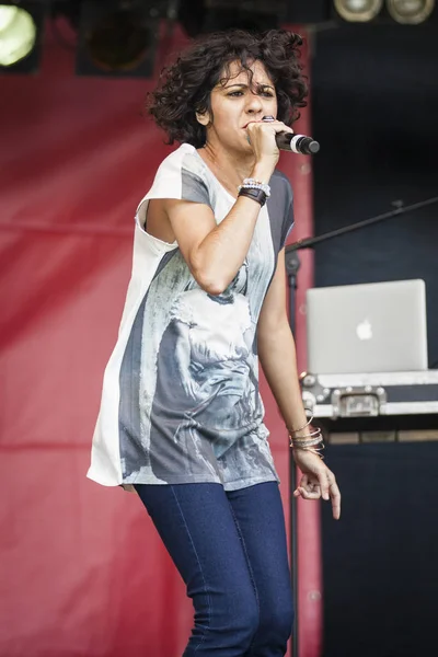 Amsterdam Olanda Iulie 2016 Concert Formației Alternative Electro Hip Hop — Fotografie, imagine de stoc