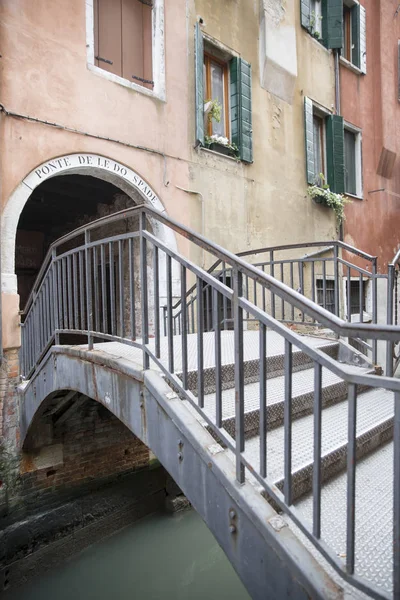 Vue Petit Pont Sur Canal Centre Historique Venise Italie — Photo