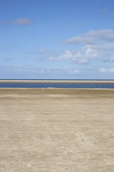 Leerer Strand Auf Der Insel Ameland Holland — Stockfoto