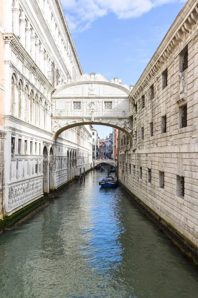 Puente Los Suspiros Ponte Dei Sospiri Sobre Río Palazzo Entre — Foto de Stock