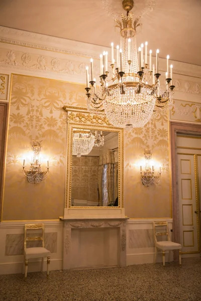 Venecia Italia Diciembre 2015 Interior Del Teatro Histórico Fenice Reconstruido —  Fotos de Stock
