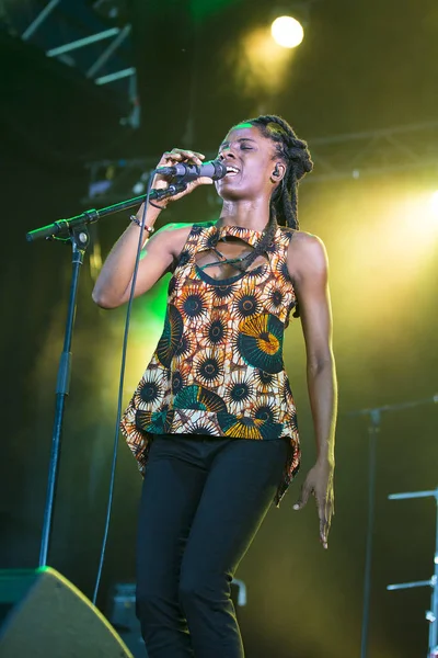 Nyon Suiza Julio 2017 Concierto Reggae Doblaje Del Cantante Jamaicano — Foto de Stock