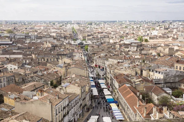 Вид Воздуха Город Бордо Франция — стоковое фото