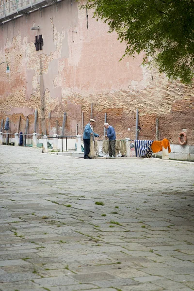 Venecia Italia Diciembre 2016 Personas Plaza Venecia Italia — Foto de Stock