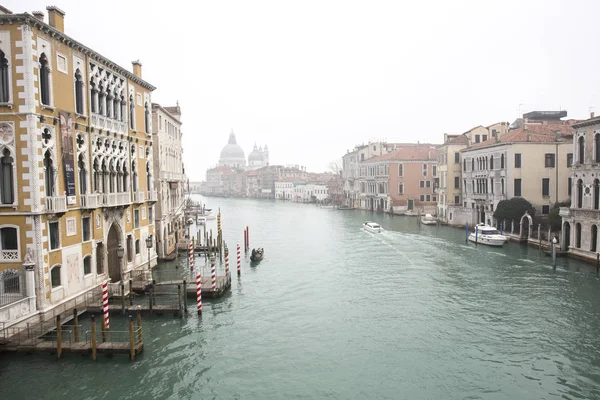 Venise Italie Décembre 2015 Gondoles Sur Grand Canal Excursion Gondole — Photo