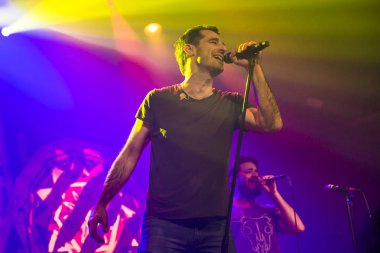 Amsterdam, Hollanda, 8 Kasım 2016: Avustralyalı ska ve caz grubu The Cat Empire'ın konseri Melkweg'de