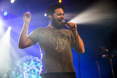 Amsterdam, Hollanda, 8 Kasım 2016: Avustralyalı ska ve caz grubu The Cat Empire'ın konseri Melkweg'de