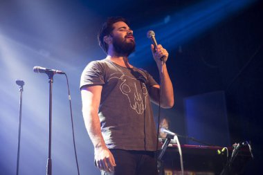 Amsterdam, Hollanda, 8 Kasım 2016: Avustralyalı ska ve caz grubu The Cat Empire'ın konseri Melkweg'de