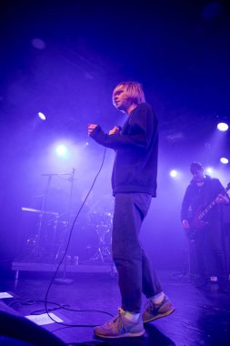 Amsterdam, Hollanda - 17 Şubat 2018 - İngiliz rock grubu The Charlatans'ın Paradiso Noord -De Tolhuistuin konseri