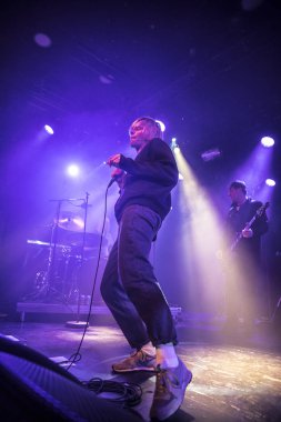 Amsterdam, Hollanda - 17 Şubat 2018 - İngiliz rock grubu The Charlatans'ın Paradiso Noord -De Tolhuistuin konseri