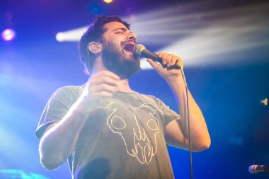 Amsterdam, Hollanda, 8 Kasım 2016: Avustralyalı ska ve caz grubu The Cat Empire'ın konseri Melkweg'de