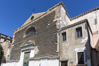 Campo San Marcuola, San Marcuola Katolik Kilisesi'nin arkası ile, Venedik, İtalya