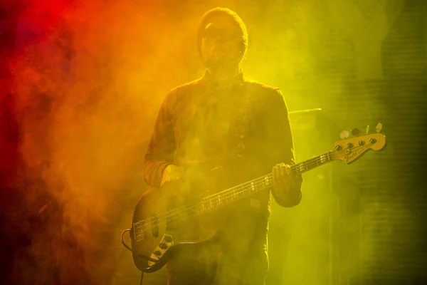 Traena Noruega Julho 2014 Durante Concerto Cantor Guitarrista Norueguês Erlend — Fotografia de Stock