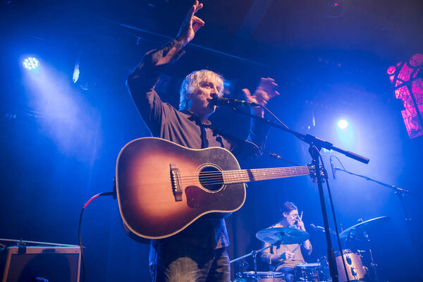 Amsterdam, The Netherlands - 01 March 2018: Concert of Americam singer and guitarist Lee Ranaldo Bitterzoet Paradiso Amsterdam. Lee Ranaldo was a former member of Sonic Youth;