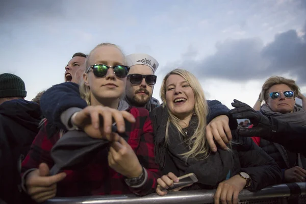 Traena Norsko Červenec 2016 Slyšení Koncertě Norské Punkové Kapely Viagra — Stock fotografie