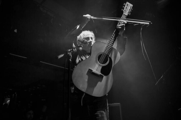 Amsterdam, The Netherlands - 01 March 2018: Concert of Americam singer and guitarist Lee Ranaldo Bitterzoet Paradiso Amsterdam. Lee Ranaldo was a former member of Sonic Youth;