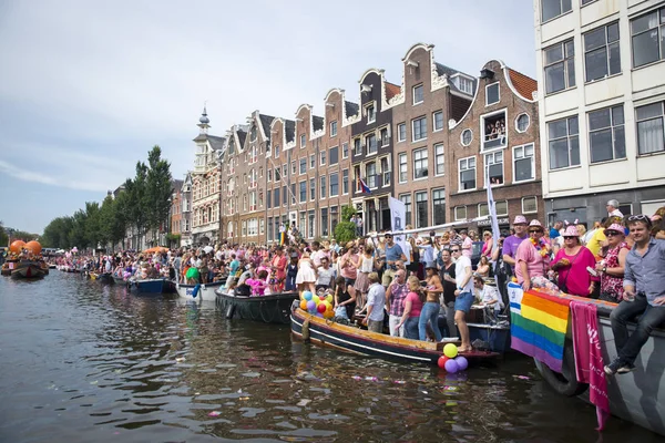 Амстердам Нидерланды Августа 2015 Года Участники Ежегодного Мероприятия Защите Прав — стоковое фото