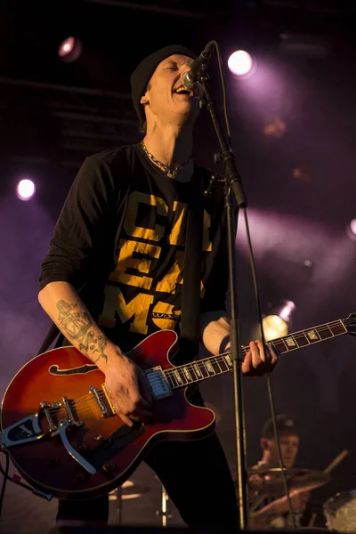 Traena Norwegia Lipiec 2015 Koncert Norweskiego Zespołu Rockowego Onklp Fjerne — Zdjęcie stockowe