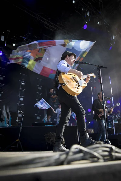 Nyon Suiza Julio 2017 Concierto Banda Francesa Ska Tryo Paleo — Foto de Stock