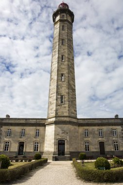 1854 Grand Phare des Baleines deniz feneri, Ile de Re, Fransa.